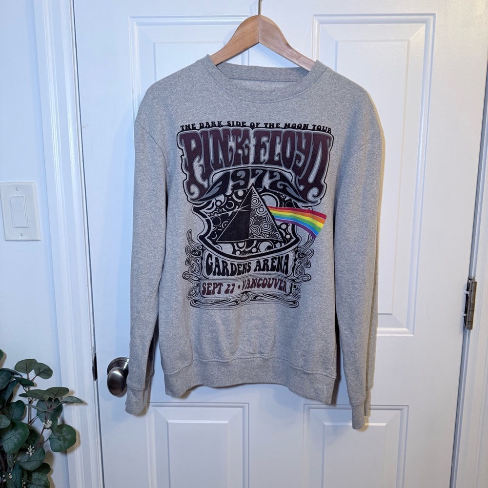 Pink Floyd Gray Crewneck Sweater with Graphic